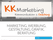 Tablet Screenshot of kkmarketing.ch
